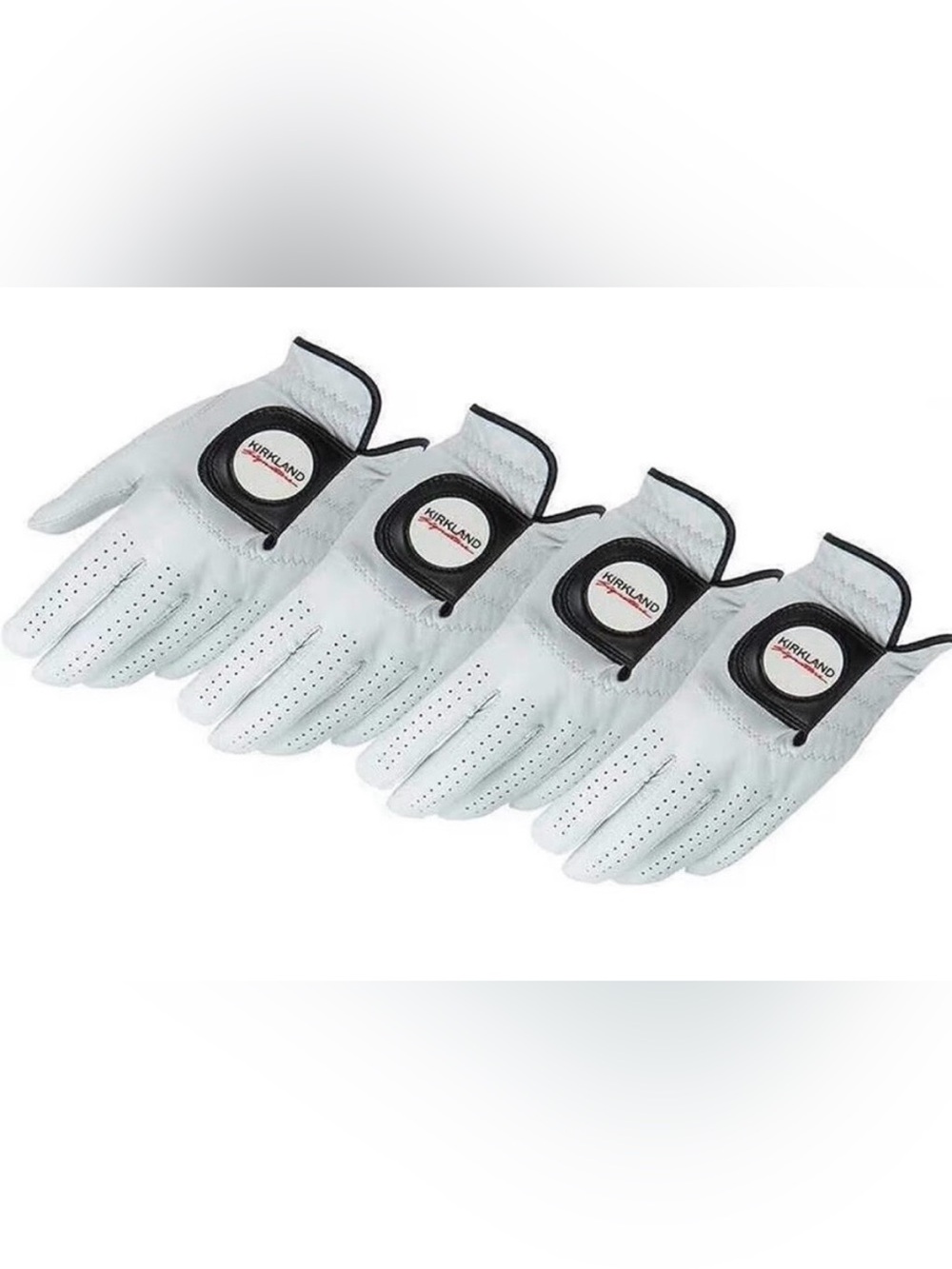 Kirland Signature Golf Gloves Premium Cabretta Leather Left Hand 4 Pack Large